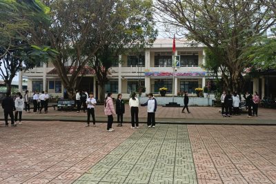 Một tiết dạy của môn Nghệ thuật ở trường THCS xã Bình Mỹ