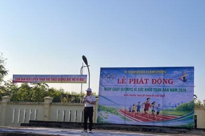 Hình ảnh ham gia phát động chạy Olympic vì sức khỏe cộng đồng